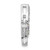 Image of Sterling Silver Rhodium-plated Rainbow Multi-Gemstone Butterfly Pendant
