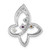 Image of Sterling Silver Rhodium-plated Rainbow Multi-Gemstone Butterfly Pendant