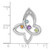 Image of Sterling Silver Rhodium-plated Rainbow Multi-Gemstone Butterfly Pendant