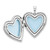 Image of Sterling Silver Rhodium-plated Epoxy 20mm Floral Mom Heart Locket Pendant