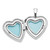 Sterling Silver Rhodium-plated Paw Prints w/Heart 16mm Heart Locket Pendant