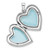 Image of Sterling Silver Rhodium-plated Polished Paw Print 24mm Heart Locket Pendant