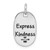 Image of Sterling Silver Rhodium-plated Antiqued FRIENDSHIP/EXPRESS KINDNESS Pendant