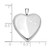 Image of Sterling Silver Rhodium-plated Polished Paw Prints 20mm Heart Locket Pendant