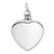 Image of Sterling Silver Rhodium-plated Enamel Heart with Paw Print Ash Holder Pendant