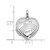 Image of Sterling Silver Rhodium-plated 15mm Forever In My Heart Rainbow Heart Locket Pendant