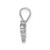 Image of Sterling Silver Rhodium and Black Rhodium-plated Blue Nano Crystal /.02Lab Created Ruby Pendant
