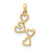 Image of 14K Yellow Gold Diamond Heart Pendant PM4930-001-YA