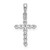 Image of 14k White Gold 1/10ctw Diamond Cross Pendant PM4974-010-WA