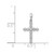 Image of 14k White Gold 1/10ctw Diamond Cross Pendant PM4974-010-WA