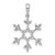 Image of 14k White Gold 1/6ctw Diamond Snowflake Pendant PM5159-016-WA