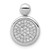 Image of 14k White Gold 1/4ctw Diamond Fancy Circle Pendant PM4016-025-WA