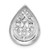Image of 14k White Gold 3/8ctw Diamond Fancy Teardrop Pendant PM4386-038-WA