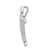 Image of 14k White Gold 1/4ctw Diamond Cross Chain Slide Pendant PM5029-025-WA