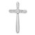 Image of 14k White Gold 1/10ctw Diamond Cross Chain Slide Pendant PM5000-010-WA
