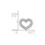 Image of 14k White Gold 1/15ctw Diamond Heart Chain Slide Pendant PM4855-008-WA