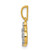 Image of 14K Yellow Gold 1/6ctw Diamond Om Pendant