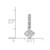 Image of 14k White Gold 1/2ctw Diamond Slide Pendant