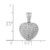 Image of 14k White Gold 3/8ctw Diamond Heart Pendant