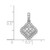 Image of 14k White Gold 1/2ctw Diamond Cluster Pendant