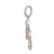 Image of 14k Two-tone Gold Diamond Fleur De Lis Pendant