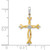 Image of 14k Two-tone Gold 1/20ctw Diamond Cross Pendant