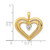 Image of 14K Yellow Gold AA Diamond Double Heart Pendant