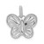 Image of 14k White Gold 0.19ctw Diamond Butterfly Pendant