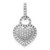 Image of 14k White Gold 1/5ctw Diamond Fancy Heart Pendant
