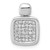 Image of 14k White Gold 1/4ctw Diamond Fancy Square Pendant