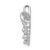 Image of 14k White Gold 1/10ctw Diamond 3-stone Heart Pendant