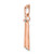Image of 14k Rose Gold 1/5ctw Diamond Cross Chain Slide Pendant