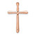 Image of 14k Rose Gold 1/5ctw Diamond Cross Chain Slide Pendant