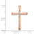 Image of 14k Rose Gold 1/5ctw Diamond Cross Chain Slide Pendant