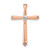 Image of 14k Rose Gold 1/5ctw Diamond Cross Chain Slide Pendant