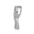 Image of 14k White Gold Awareness 1/10ctw Diamond Slide Pendant