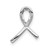 Image of 14k White Gold Awareness 1/10ctw Diamond Slide Pendant