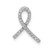 Image of 14k White Gold Awareness 1/10ctw Diamond Slide Pendant