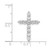Image of 14k White Gold 3/4ctw Diamond Cross Chain Slide Pendant