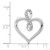 Image of 14k White Gold 1/20ctw Diamond Heart and Infinity Pendant
