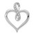 Image of 14k White Gold 1/20ctw Diamond Heart and Infinity Pendant