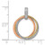 Image of 14k Tri-color Gold 1/6ctw Diamond Moveable Circles Pendant