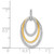 Image of 14k Two-tone Gold 1/4ctw Diamond Fancy Triple Oval Pendant