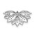 Image of 14k White Gold 1/5ctw Diamond Lotus Flower Chain Slide Pendant