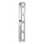 Image of 14k White Gold 1/2ctw Diamond Channel Set Oval Chain Slide Pendant