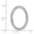 Image of 14k White Gold 1/2ctw Diamond Channel Set Oval Chain Slide Pendant