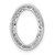 Image of 14k White Gold 1/4ctw Diamond Channel Set Oval Chain Slide Pendant