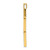 Image of 14K Yellow Gold Polished Rectangle Link Diamond Chain Slide Pendant