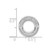 Image of 14k White Gold 3/8ctw Diamond Channel Set Circle Chain Slide Pendant