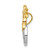 Image of 14k Two-tone Gold Diamond Double Palm Tree and Wave Chain Slide Pendant Image of 14k Two-tone Gold Diamond Double Palm Tree and Wave Chain Slide Pendant